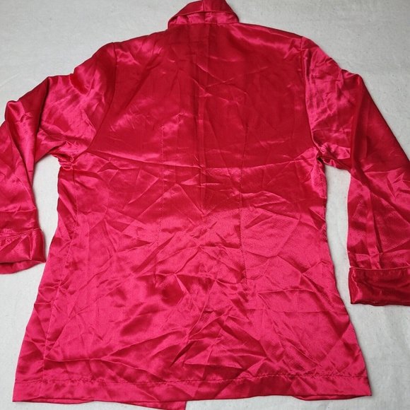 Victorias Secret Womens P Gold Label Satin Pajama Set Pink Top and Pants Vintage - Picture 7 of 16